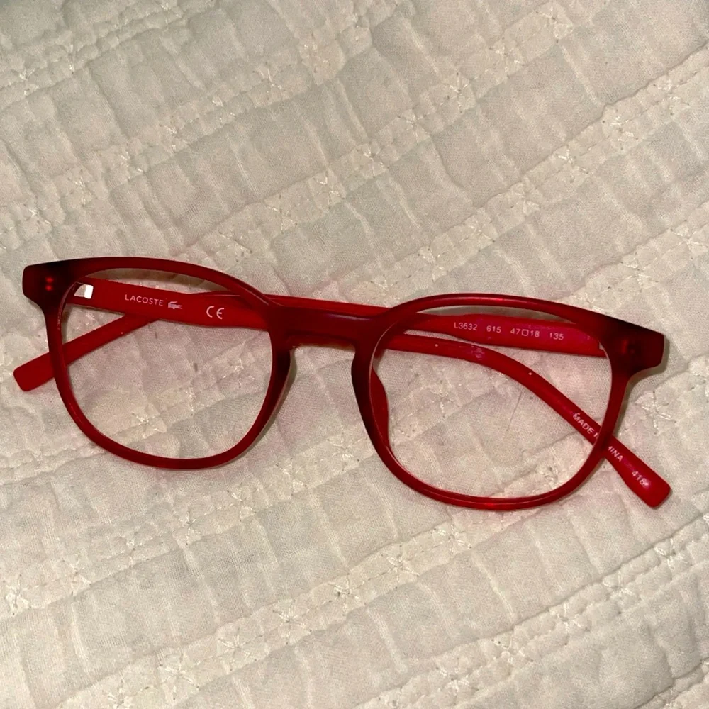 Lacoste Unisex Glasses 615-47-18 L3632 Red.